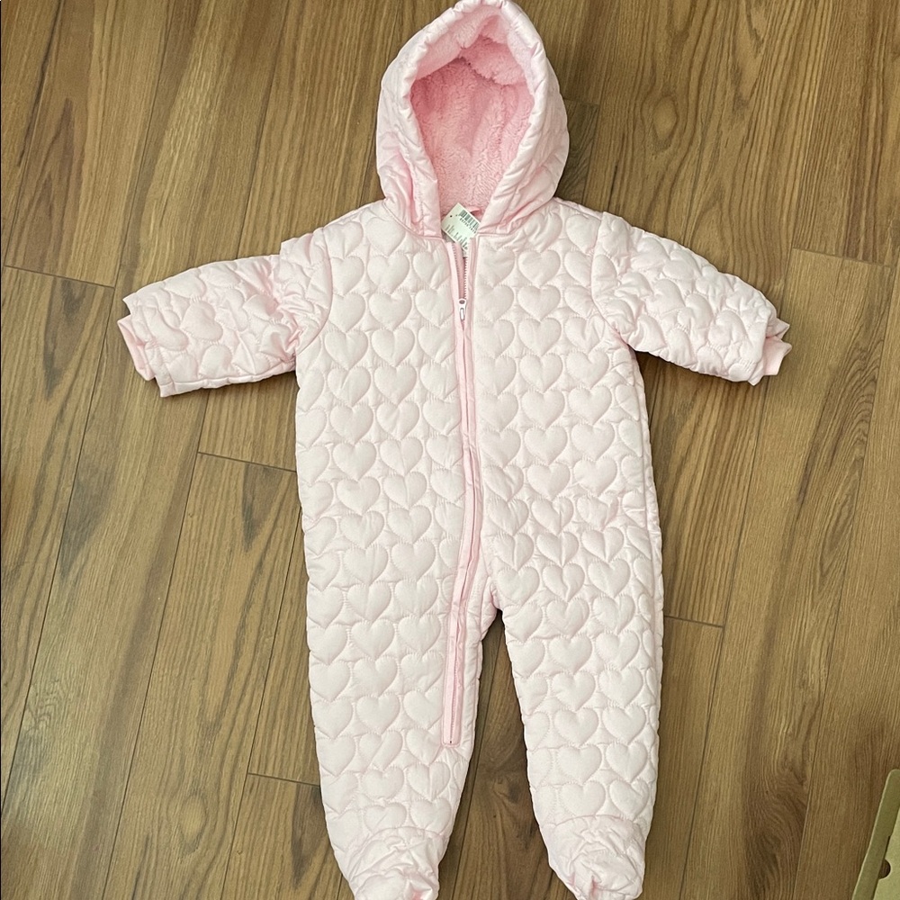 The Children's Place Pink Quilted Snowsuit